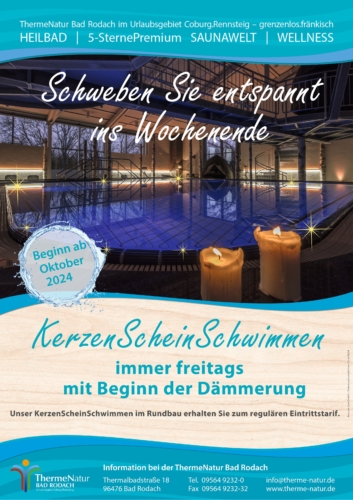 Kerzenscheinschwimmen in der ThermeNatur